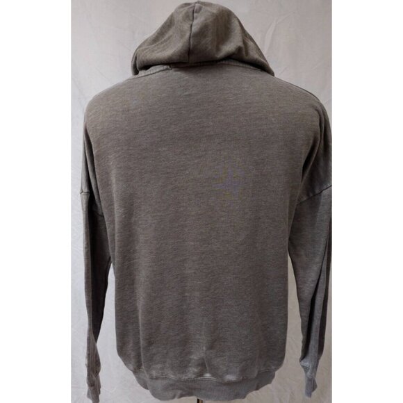 BKE Buckle Mens Medium Grey Stretch Lightweight Drawstring Roo Pocket Hoodie - Picture 6 of 10